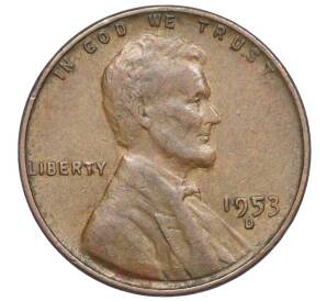 1 цент 1953 года D США