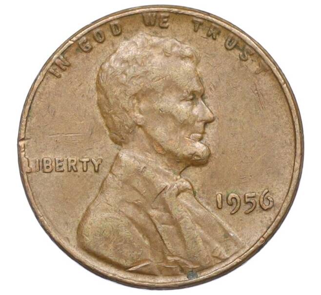 Монета 1 цент 1956 года США (Артикул K27-85924)