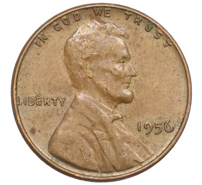 Монета 1 цент 1956 года США (Артикул K27-85925)