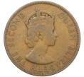 Монета 2 цента 1955 года Британские Восточные Карибы (Артикул K12-19778)