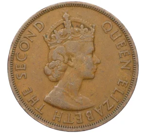 2 цента 1958 года Британские Восточные Карибы