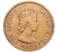 Монета 1 цент 1955 года Британские Восточные Карибы (Артикул K12-19784)