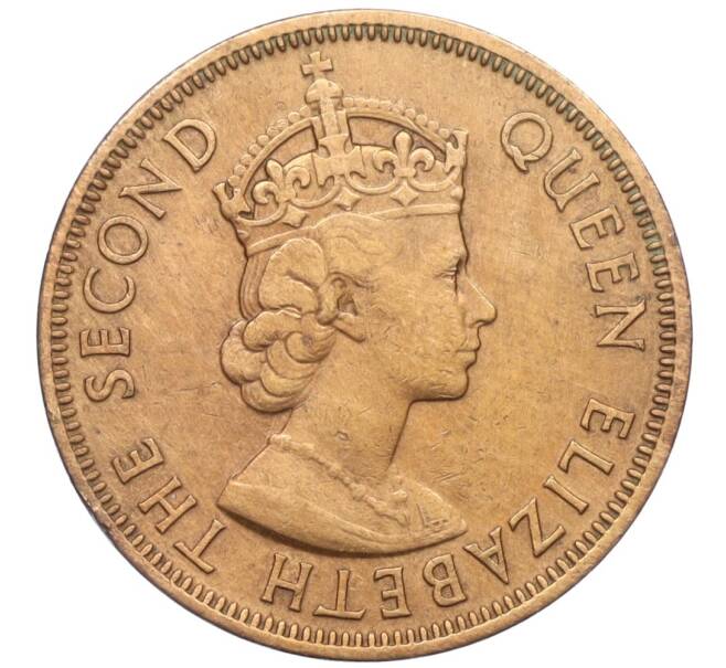 Монета 1 цент 1955 года Британские Восточные Карибы (Артикул K12-19784)