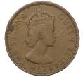 Монета 1 цент 1957 года Британские Восточные Карибы (Артикул K12-19785)