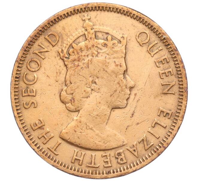 Монета 1 цент 1962 года Британские Восточные Карибы (Артикул K12-19787)