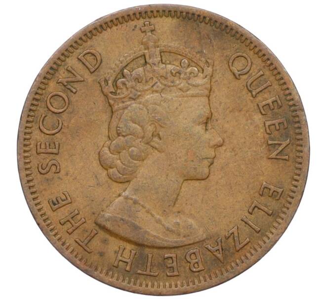 Монета 1 цент 1965 года Британские Восточные Карибы (Артикул K12-19789)