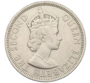 50 центов 1955 года Британские Восточные Карибы