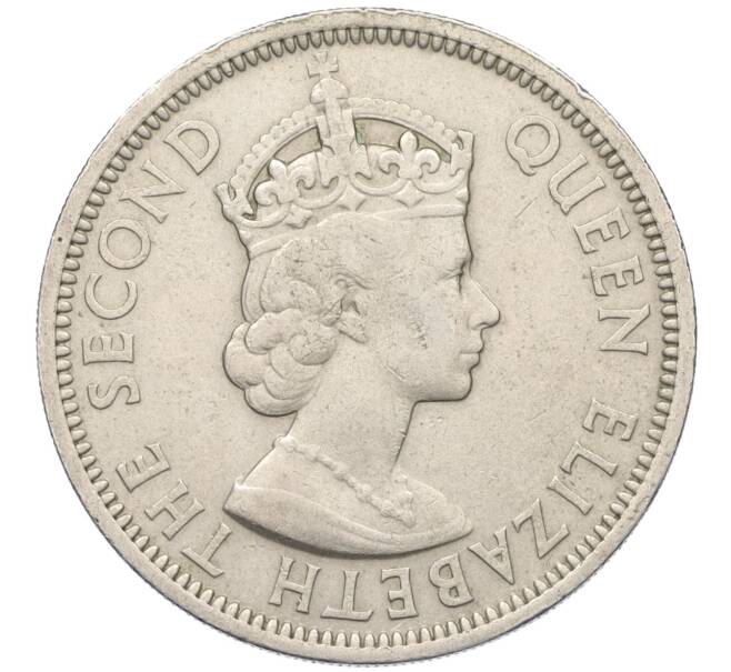 Монета 50 центов 1955 года Британские Восточные Карибы (Артикул K12-19790)