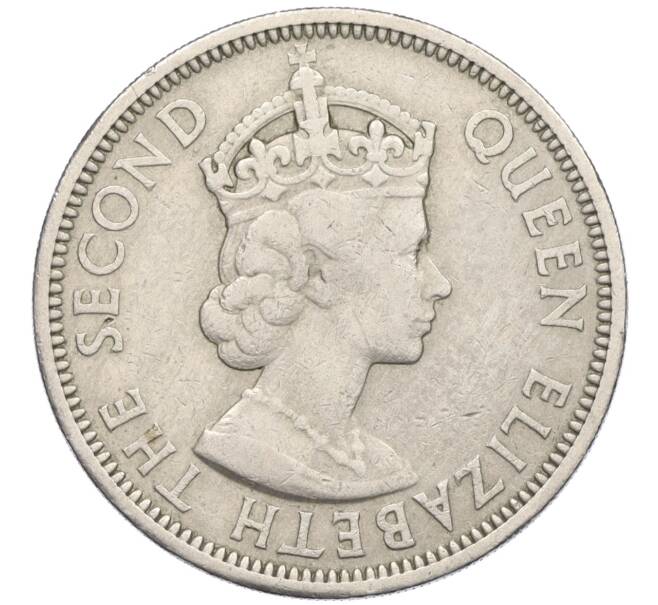 Монета 50 центов 1955 года Британские Восточные Карибы (Артикул K12-19791)
