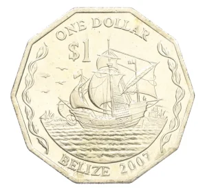 1 доллар 2007 года Белиз