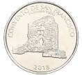 Монета 1/2 бальбоа 2018 года Панама «Панама-Вьехо — Монастырь Сан-Франциско» (Артикул K12-19811)