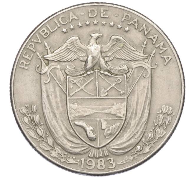 Монета 1/2 бальбоа 1983 года Панама (Артикул K12-19821)
