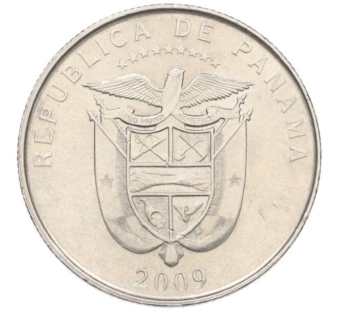 Монета 50 сентесимо 2009 года Панама «100 лет Национальному банку Панамы» (Артикул K12-19829)