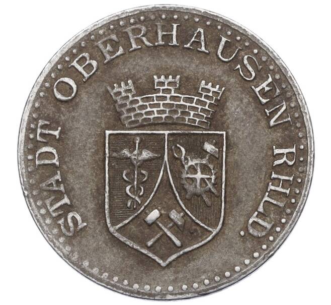 Монета 25 пфеннигов 1919 года Германия — город Оберхаузен (Нотгельд) (Артикул K12-19849)
