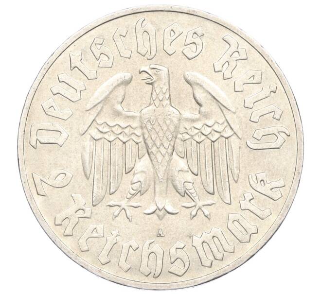 Монета 2 рейхсмарки 1933 года А Германия «450 лет со дня рождения Мартина Лютера» (Артикул K12-19869)