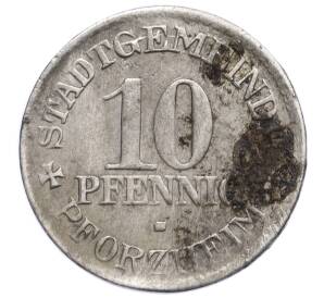 10 пфеннигов 1918 года Германия — город Пфорцхайм (Нотгельд) — Фото №2