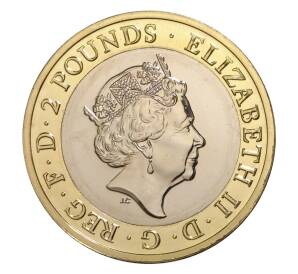 2 фунта 2018 года Великобритания «200 лет публикации Франкенштейна» — Фото №2