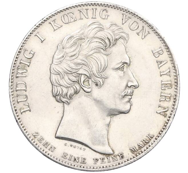 Монета 1 талер 1835 года Бавария «Строительство первой железной дороги» (Артикул: M2-75029) — Фото №2