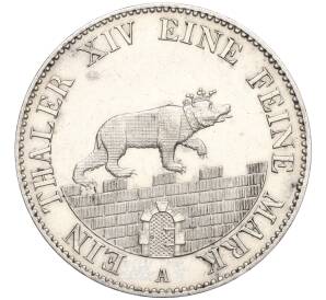 1 талер 1852 года Ангальт-Бернбург — Фото №1