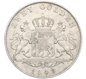 2 гульдена 1848 года Бавария