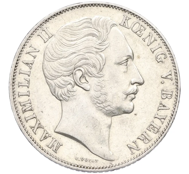Монета 2 гульдена 1851 года Бавария (Артикул M2-75048)