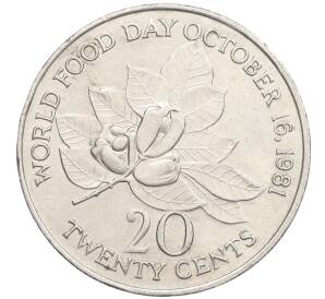 20 центов 1985 года Ямайка «ФАО — Международный день еды»