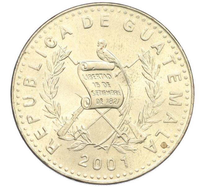 Монета 1 кетцаль 2001 года Гватемала (Артикул K12-19899)