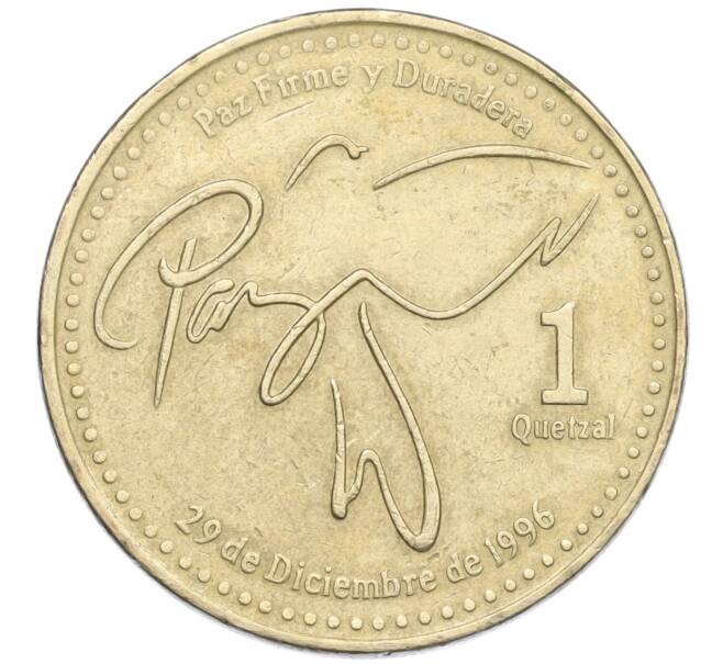 Монета 1 кетцаль 2001 года Гватемала (Артикул K12-19901)