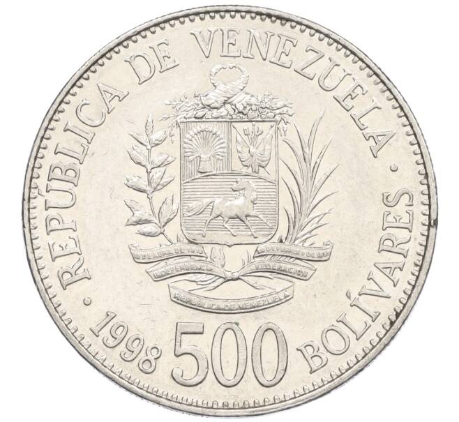 Монета 500 боливаров 1998 года Венесуэла (Артикул K12-19906)