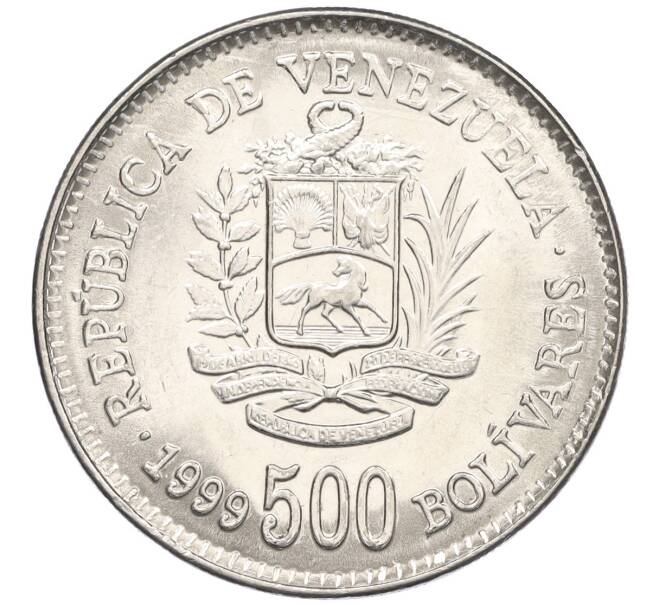 Монета 500 боливаров 1999 года Венесуэла (Артикул K12-19907)
