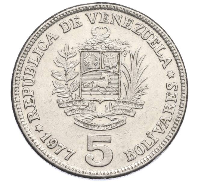 Монета 5 боливаров 1977 года Венесуэла (Артикул K12-19910)