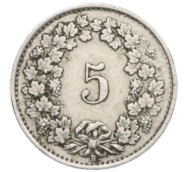 Монета 5 раппенов 1928 года Швейцария (Артикул: K12-19926) — Фото №2