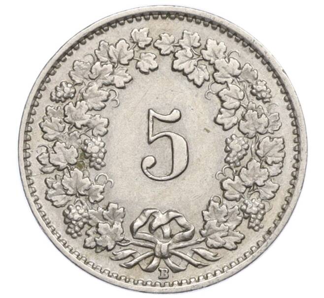 Монета 5 раппенов 1929 года Швейцария (Артикул: K12-19928) — Фото №2