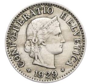 5 раппенов 1929 года Швейцария