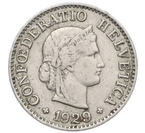 5 раппенов 1929 года Швейцария