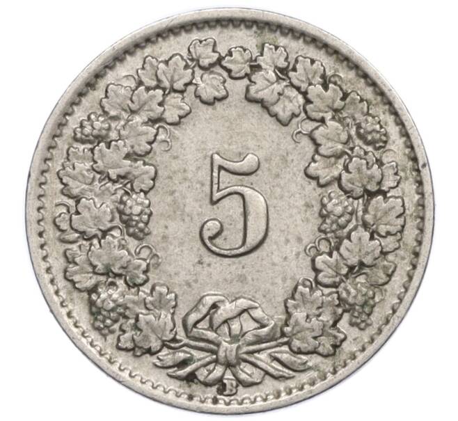 Монета 5 раппенов 1940 года Швейцария (Артикул: K12-19960) — Фото №2
