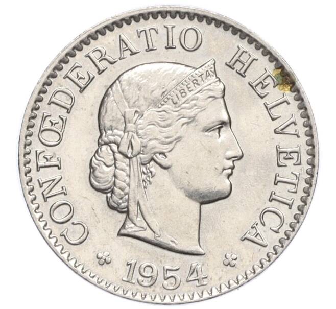 Монета 5 раппенов 1954 года Швейцария (Артикул: K12-19970) — Фото №1