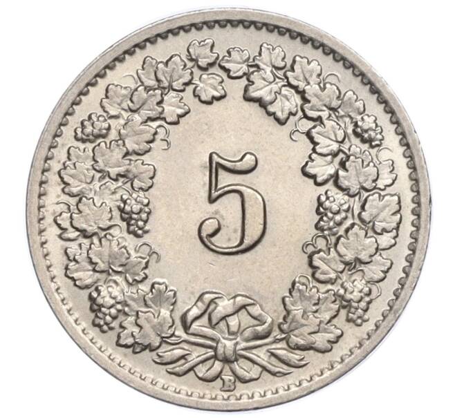 Монета 5 раппенов 1955 года Швейцария (Артикул K12-19977)
