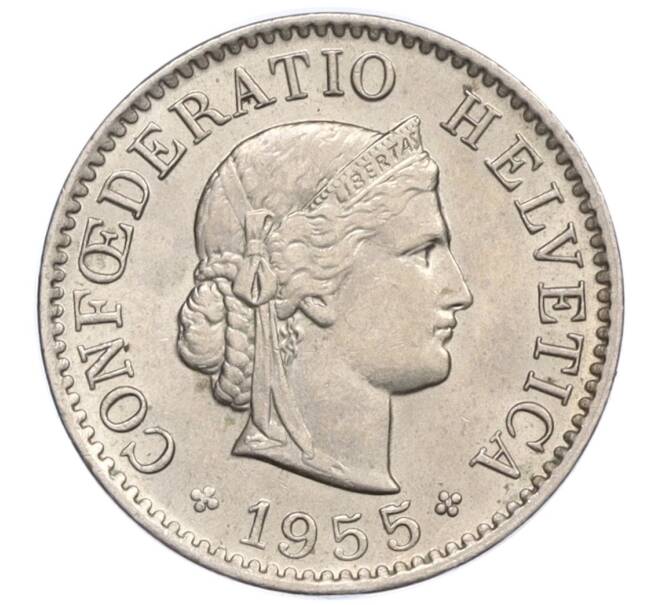 Монета 5 раппенов 1955 года Швейцария (Артикул K12-19985)