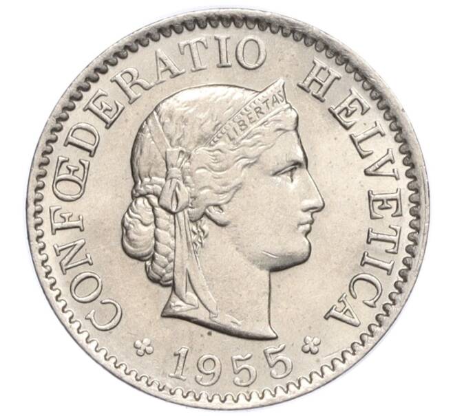 Монета 5 раппенов 1955 года Швейцария (Артикул K12-19989)