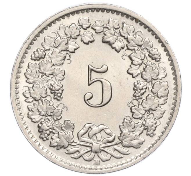 Монета 5 раппенов 1955 года Швейцария (Артикул K12-19990)