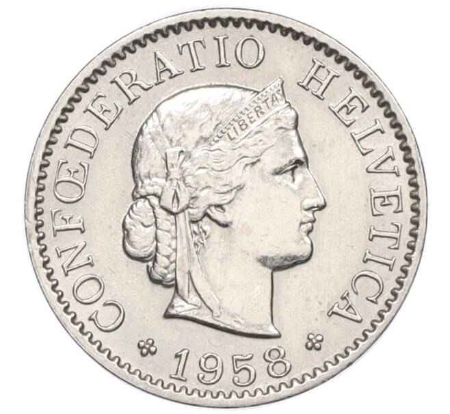 Монета 5 раппенов 1958 года Швейцария (Артикул K12-19997)