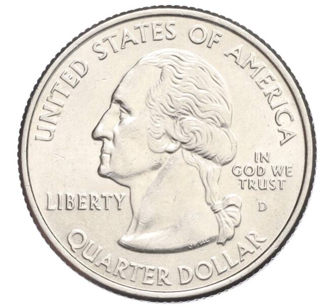 Монета 1/4 доллара (25 центов) 2005 года D США «Штаты и территории — Канзас» (Артикул K12-20043)