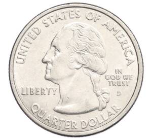 1/4 доллара (25 центов) 2001 года D США «Штаты и территории — Нью-Йорк»