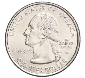 1/4 доллара (25 центов) 2008 года D США «Штаты и территории — Оклахома»