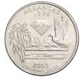 Монета 1/4 доллара (25 центов) 2003 года D США «Штаты и территории — Арканзас» (Артикул K12-20054)