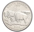 Монета 1/4 доллара (25 центов) 2006 года P США «Штаты и территории — Северная Дакота» (Артикул K12-20055)