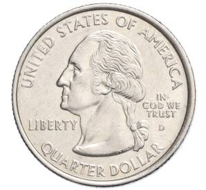 1/4 доллара (25 центов) 2001 года D США «Штаты и территории — Вермонт»
