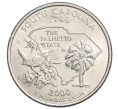 Монета 1/4 доллара (25 центов) 2000 года D США «Штаты и территории — Южная Каролина» (Артикул K12-20059)