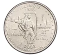 Монета 1/4 доллара (25 центов) 2003 года P США «Штаты и территории — Иллинойс» (Артикул K12-20060)
